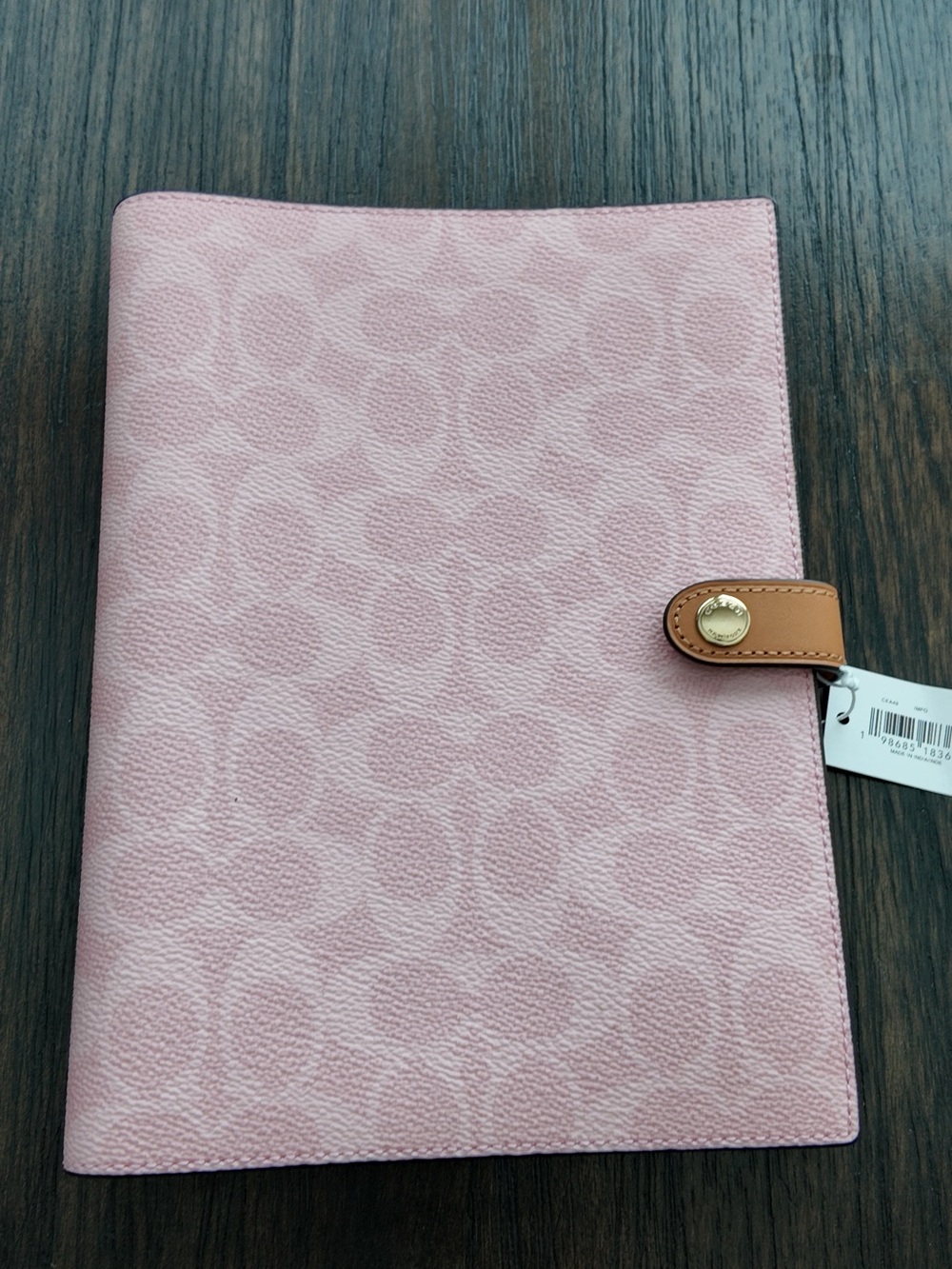 Coach Powder Pink Notebook